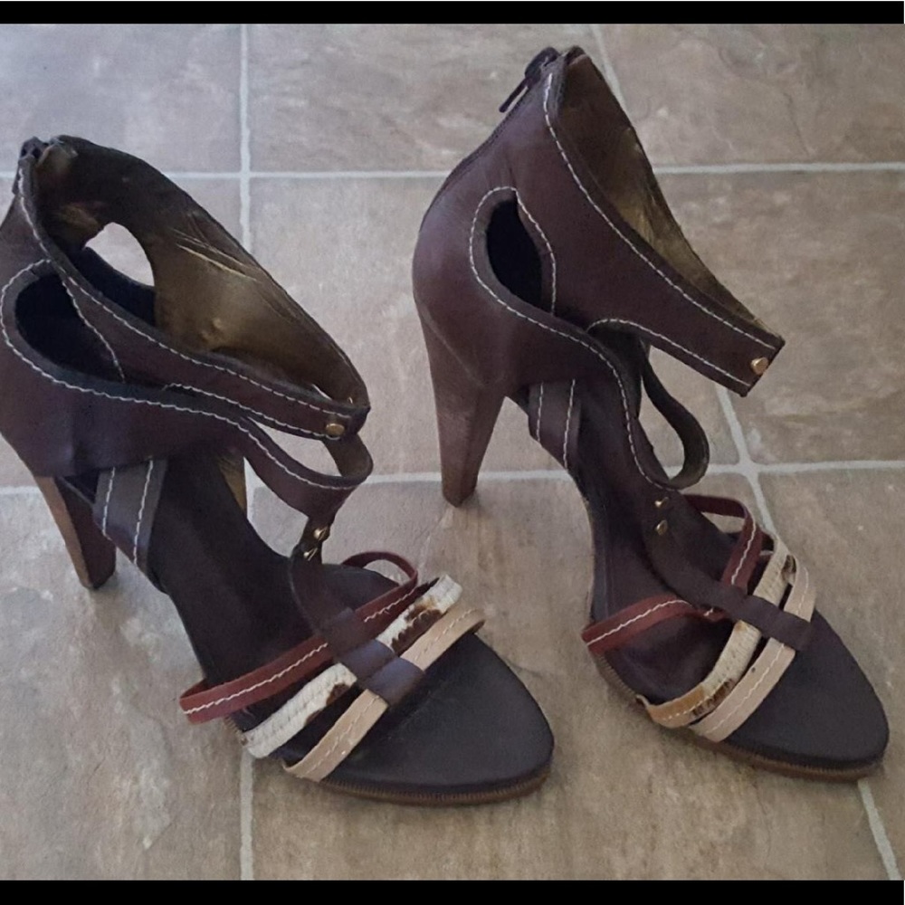 SEXY Brown strappy Heels